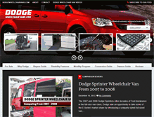 Tablet Screenshot of dodgewheelchairvans.com